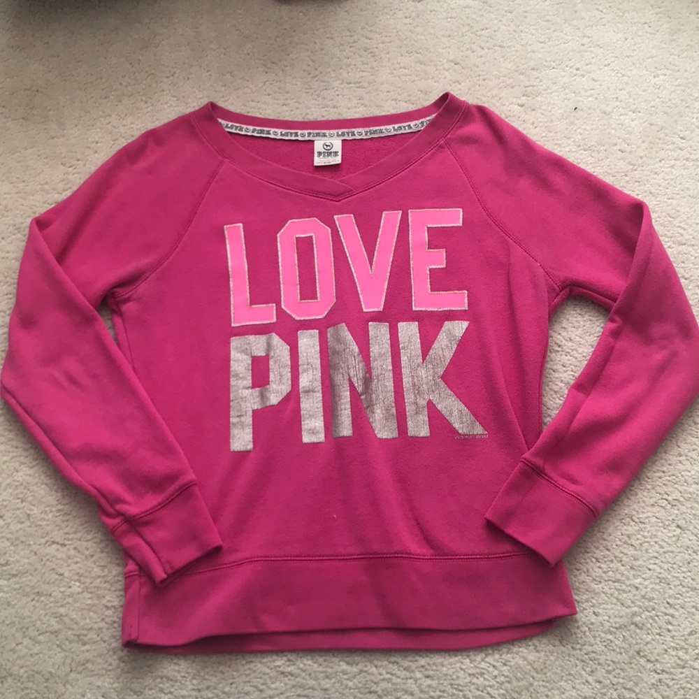 **RARE** Victoria’s Secret PINK V-Neck Sweatshirt